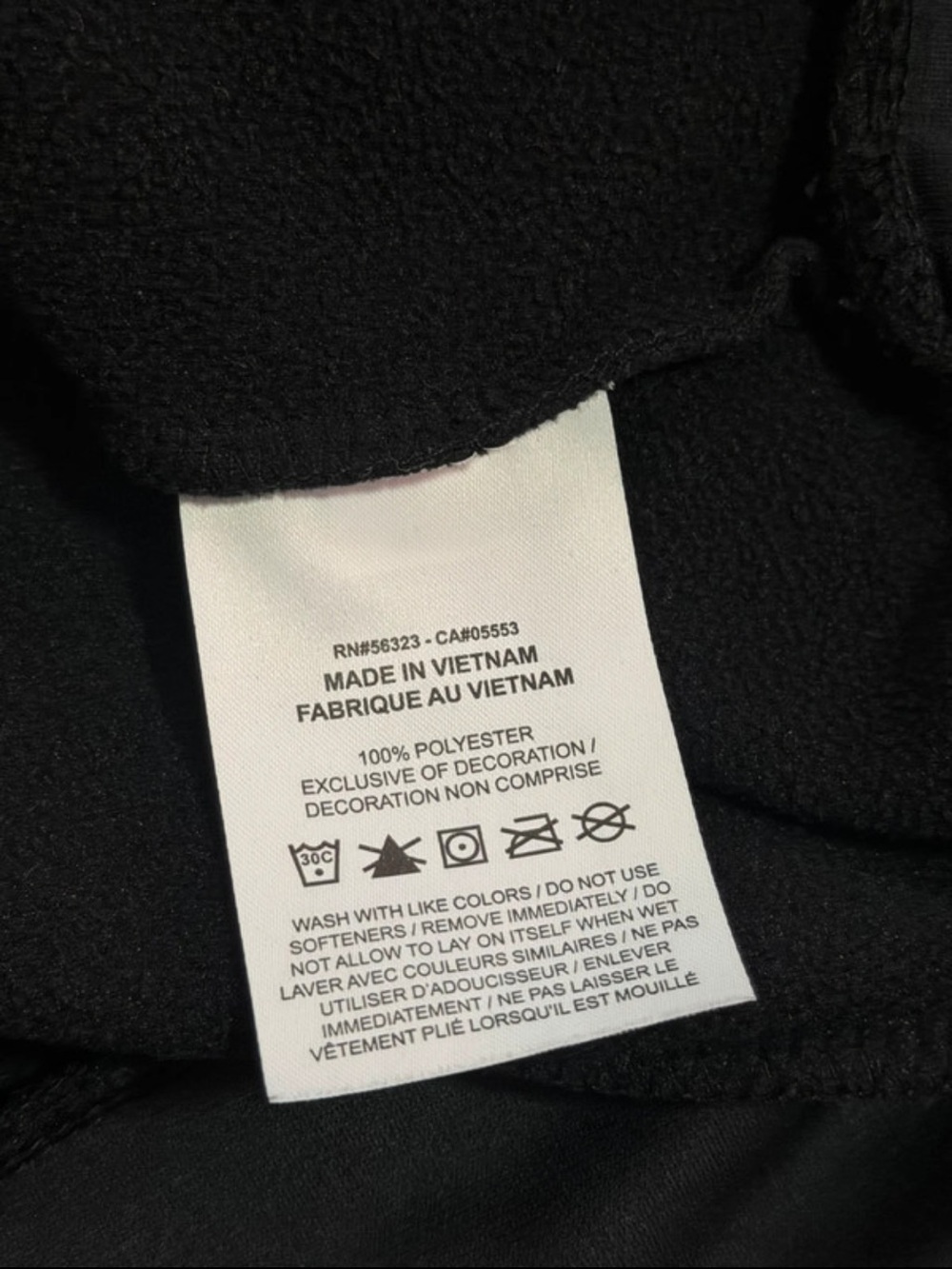 Nike Black Hoodie with White Swoosh Logo - Picture 3 of 3